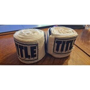 Title Boxing 180" White Semi Elastic Mexican Handwraps